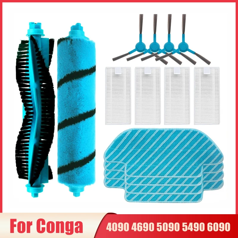 Запасные части для робота-пылесоса Cecotec Conga 4090 4490 4690 5090 5490 6090, основная боковая щетка, Hepa фильтр, Швабра, тряпка
Запасные части для робота-пылесоса Cecotec Conga 4090 4490 4690 5090 5490 6090, основная боковая щетка, Hepa фильтр, Швабра, тряпка