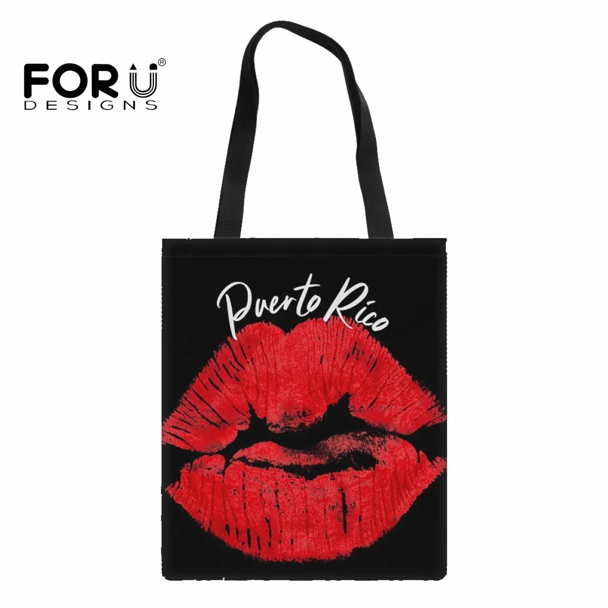 FORUDESIGNS Fashion Handbags Casual Puerto Rican Red Lip Design Women's Totes Bag Eco-friendly Shopping Bag for Female Foldable
FORUDESIGNS Fashion Handbags Casual Puerto Rican Red Lip Design Women's Totes Bag Eco-friendly Shopping Bag for Female Foldable