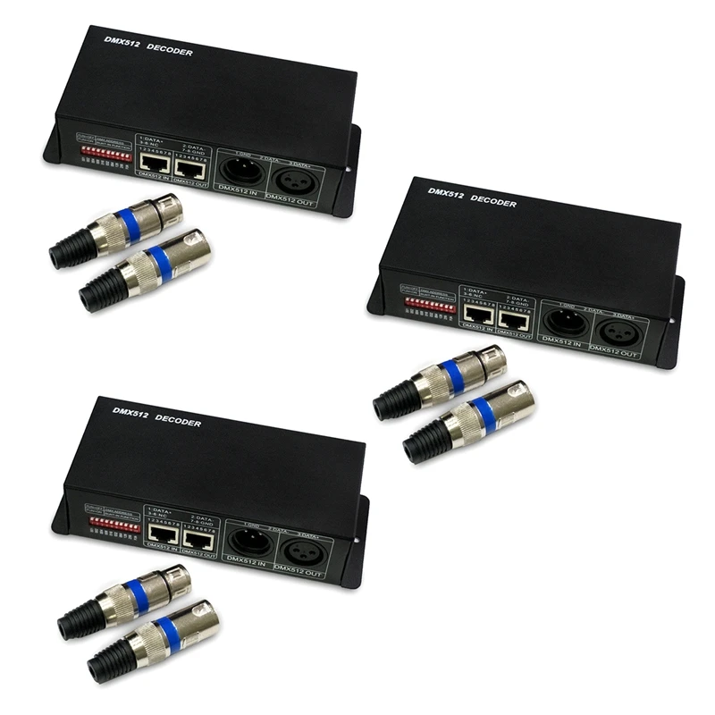3X4 CH DC12-24V RGBW DMX 512 декодер светодиодный контроллер, RGB LED DMX512 декодер 4 канала X 8A для светодиодной ленты светильник черный
3X4 CH DC12-24V RGBW DMX 512 декодер светодиодный контроллер, RGB LED DMX512 декодер 4 канала X 8A для светодиодной ленты светильник черный