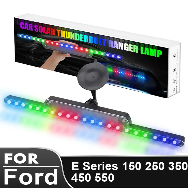 Car LED Lights Auto Solar Colorful Warning Light Anti-rear-end Lights Lamps Auto Goods for Ford E Series 150 250 350 450 550
Car LED Lights Auto Solar Colorful Warning Light Anti-rear-end Lights Lamps Auto Goods for Ford E Series 150 250 350 450 550