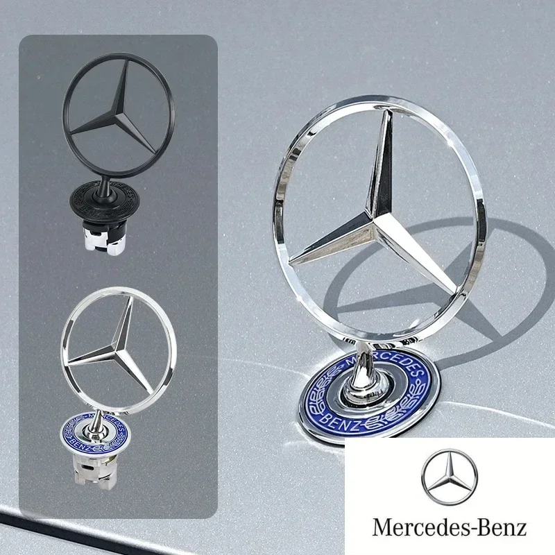 1 шт. эмблема логотипа передней крышки автомобиля для Mercedes Benz W204 W220 C180 C200 E260 E300L
