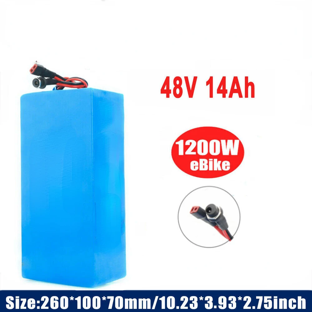 Aleaivy 48v E-Bike Battery 14Ah 18650 Lithium Li-ion Battery Pack for ≤1200W bafang 54.6v Motor Electric Bicycle Scooter 
Aleaivy 48v E-Bike Battery 14Ah 18650 Lithium Li-ion Battery Pack for ≤1200W bafang 54.6v Motor Electric Bicycle Scooter