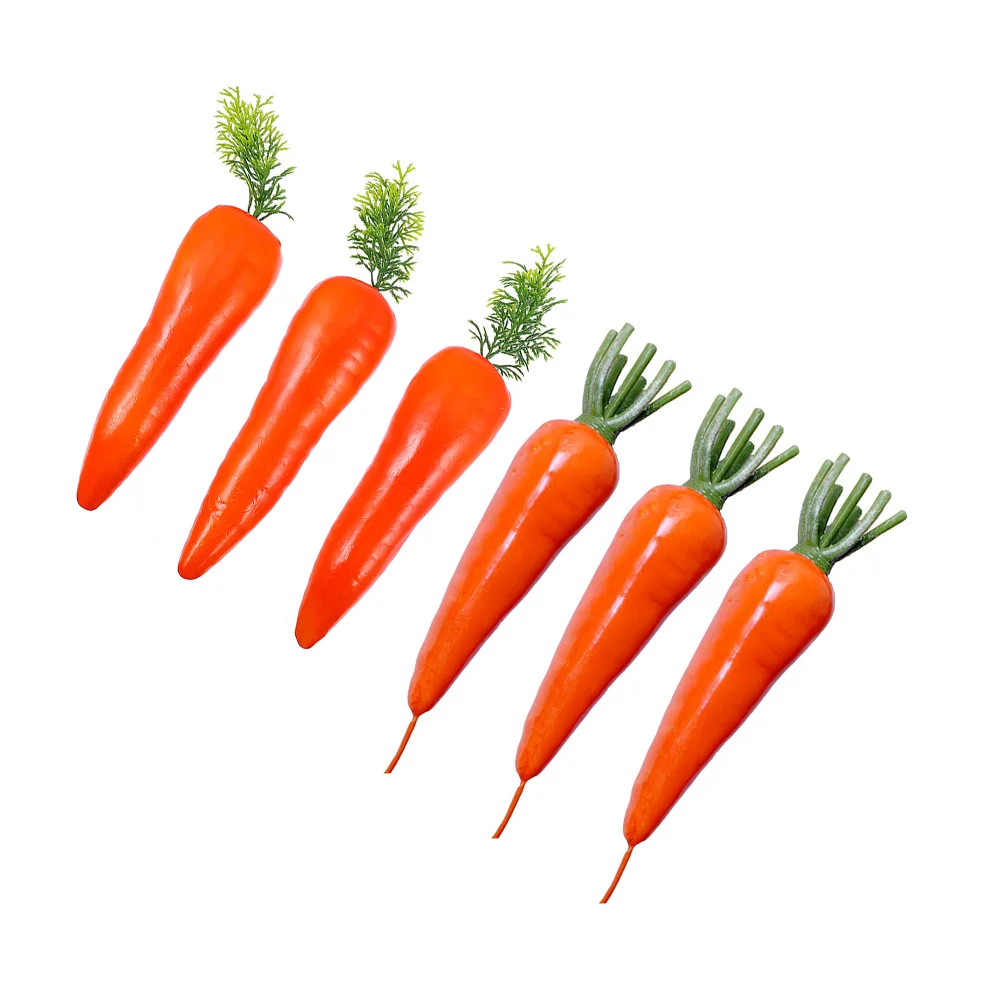 6Pcs Household Fake Carrots Multi-function Imitation Carrots Decorative Carrot Ornaments
6Pcs Household Fake Carrots Multi-function Imitation Carrots Decorative Carrot Ornaments