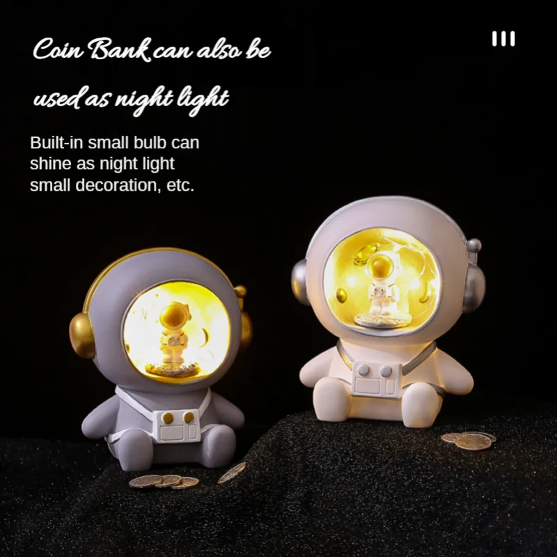 Cartoon Astronaut Moneybox Night Light Bedside Lamp Toys for Children Kawaii Room Decor Creative Piggy Bank Gift Tirelire
Cartoon Astronaut Moneybox Night Light Bedside Lamp Toys for Children Kawaii Room Decor Creative Piggy Bank Gift Tirelire
