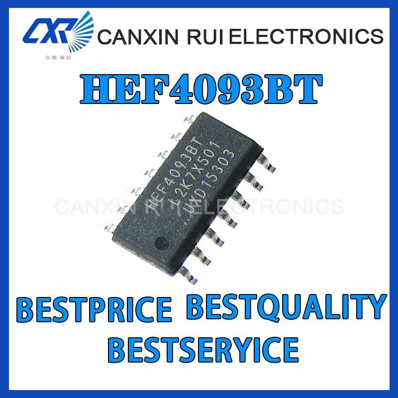 100% Новый оригинальный чип HEF4093BT SOP-14, триггер Schmitt, логическая микросхема
100% Новый оригинальный чип HEF4093BT SOP-14, триггер Schmitt, логическая микросхема