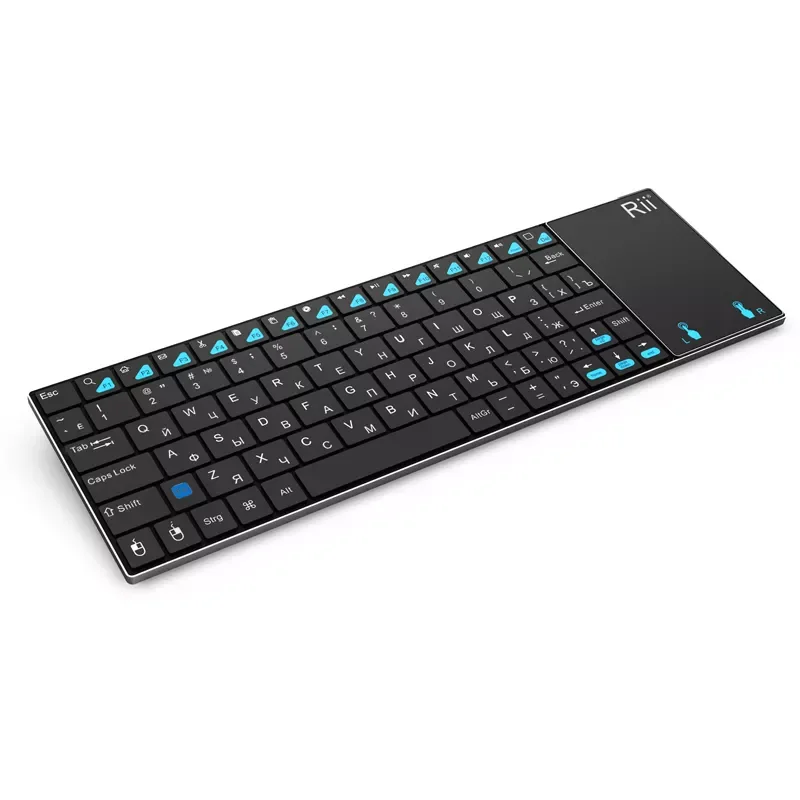 Russian Keyboard Rii mini K12+/i12+ Wireless Keyboard and K12+ Bluetooth Keyboard with Touchpad mouse for PC Tablet Android
Russian Keyboard Rii mini K12+/i12+ Wireless Keyboard and K12+ Bluetooth Keyboard with Touchpad mouse for PC Tablet Android