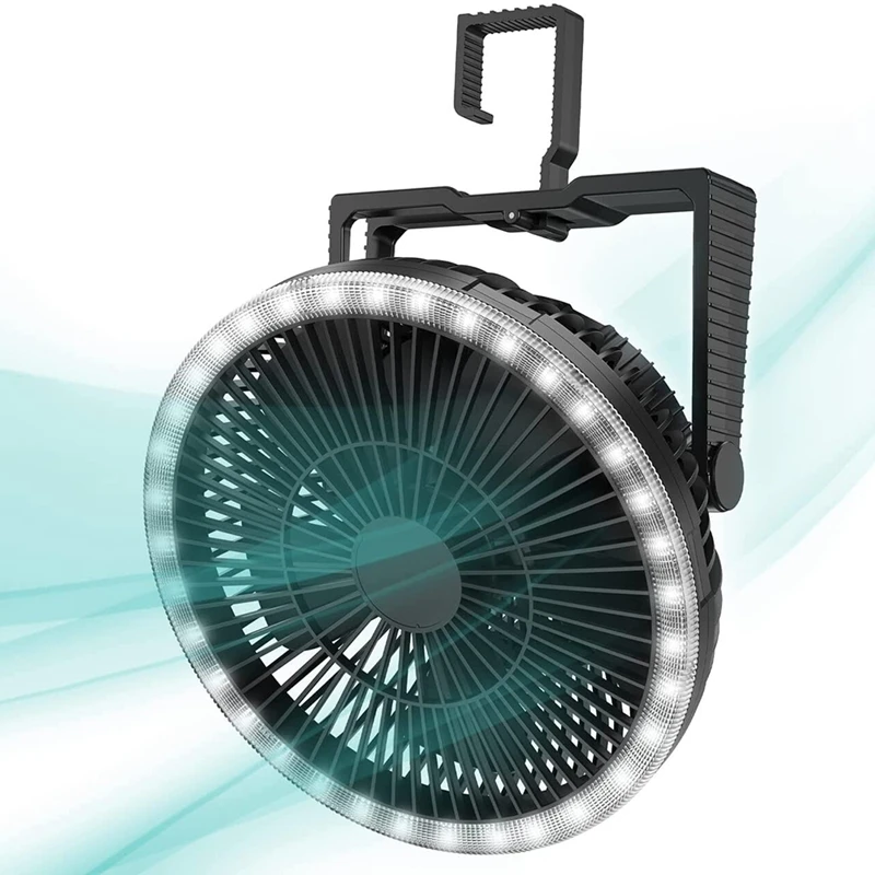 10000Mah Camping Fan With LED Lights,8 Inch Rechargeable Portable Fan With Hook For Outdoor Hiking,Emergency,Outages
10000Mah Camping Fan With LED Lights,8 Inch Rechargeable Portable Fan With Hook For Outdoor Hiking,Emergency,Outages