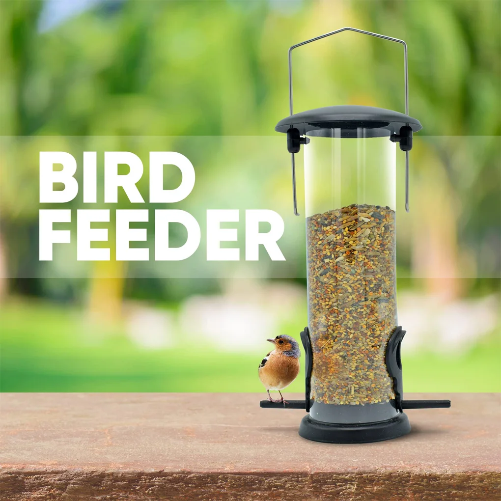 Outdoor Garden Backyard Lawn Grains Feeder With Hook Tree Branch Hanging Plastic Feeding Device Rust-Resistant Dispenser
Outdoor Garden Backyard Lawn Grains Feeder With Hook Tree Branch Hanging Plastic Feeding Device Rust-Resistant Dispenser