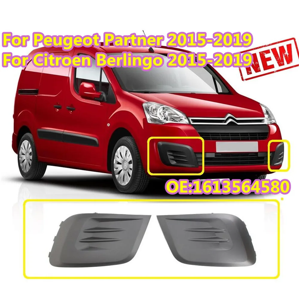 New Pair Fog Headlight Cover Set Grill For Peugeot Partenr For Citroen Berlingo 2015-2018 Front Bumper Grille Kit 1613564580
New Pair Fog Headlight Cover Set Grill For Peugeot Partenr For Citroen Berlingo 2015-2018 Front Bumper Grille Kit 1613564580