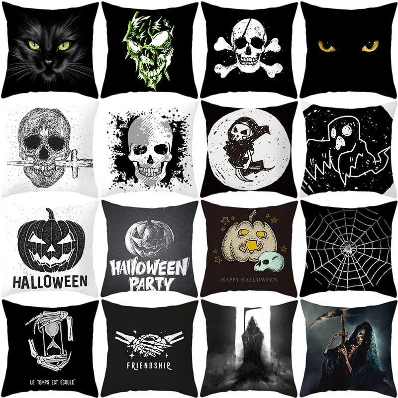 3d Printing Black White Skull Ghost Pillowcase Home Decor Pillow Case Decorative Popular Sofa Halloween 45X45 50X50 Pillow Cover
3d Printing Black White Skull Ghost Pillowcase Home Decor Pillow Case Decorative Popular Sofa Halloween 45X45 50X50 Pillow Cover