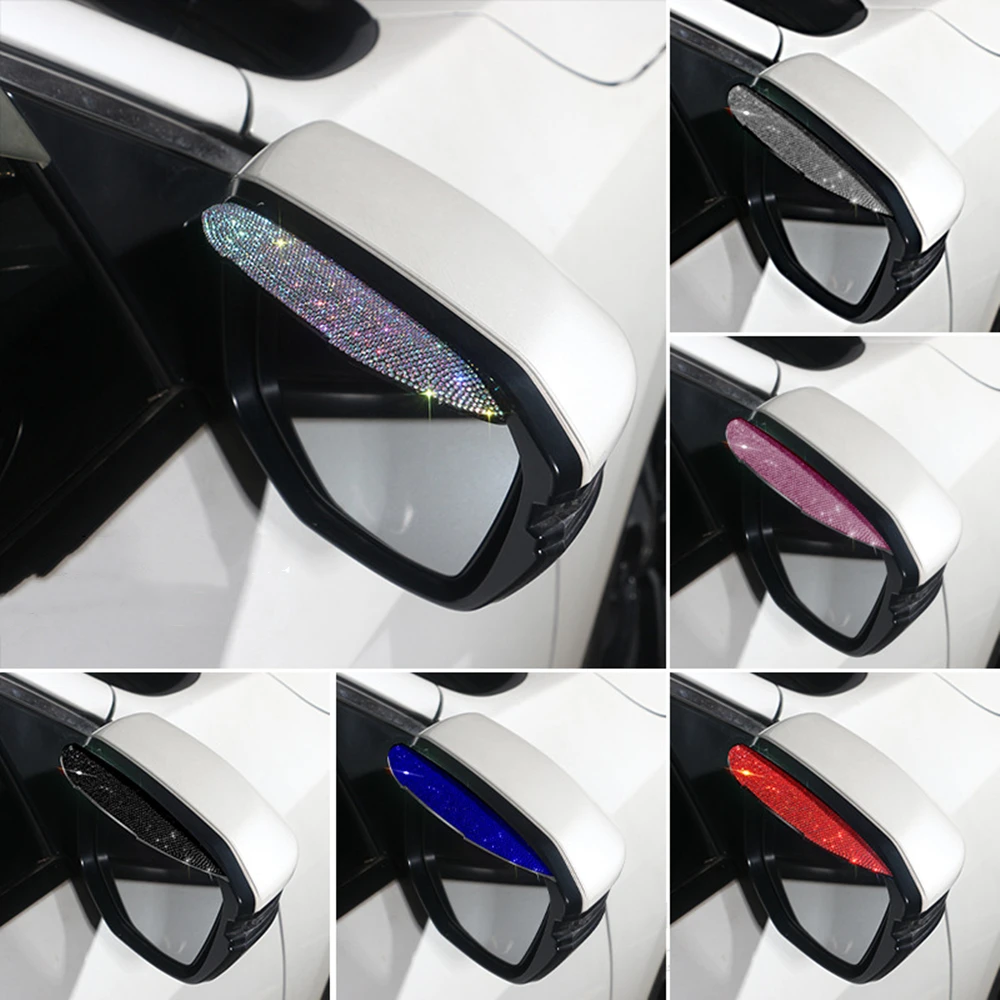 2pcs Diamond Car Side Mirror Waterproof Sun Visor Rain Eyebrow Auto Car Rear View Side Rain Shield Bling Car Assessoires
2pcs Diamond Car Side Mirror Waterproof Sun Visor Rain Eyebrow Auto Car Rear View Side Rain Shield Bling Car Assessoires