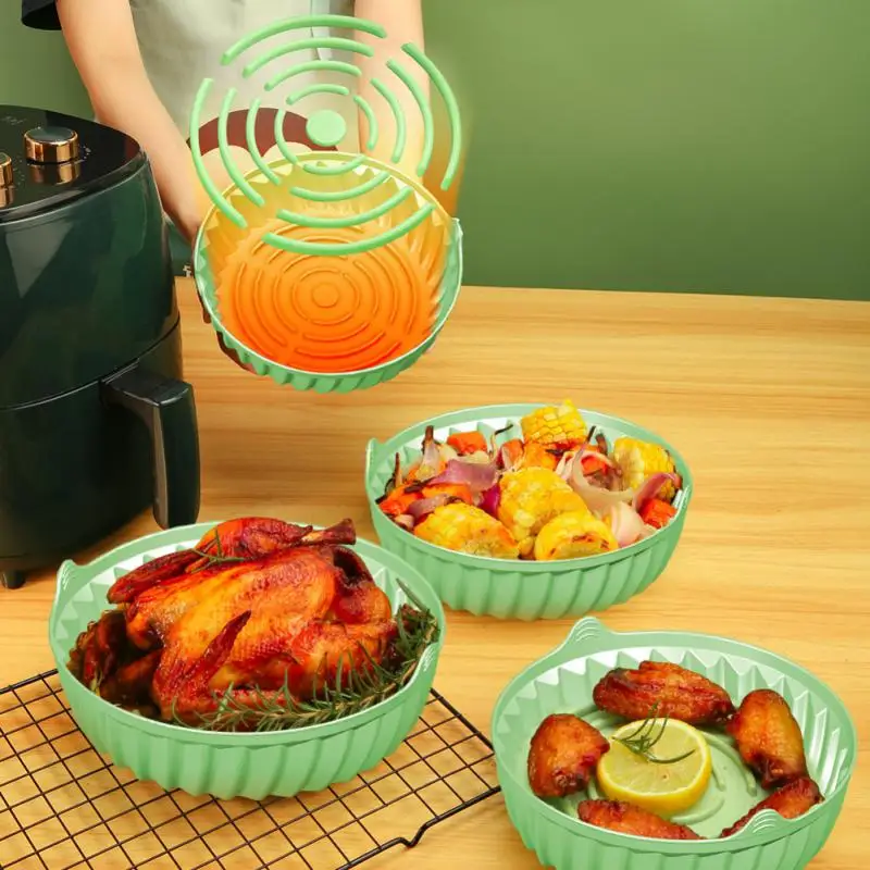 Silica Gel Bakeware Silicone Pot Pad High Temperature Resistant Silicone Pad Baking Pan Round Reusable Air Fryer Silicone Pad
Silica Gel Bakeware Silicone Pot Pad High Temperature Resistant Silicone Pad Baking Pan Round Reusable Air Fryer Silicone Pad