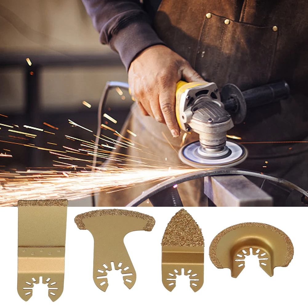 4pcs Set Carbide Oscillating Saw Blade Kit Multi Tool Segment Saw Blades Tile Grout Cutter Semicircle/E-shaped Saw Blade
4pcs Set Carbide Oscillating Saw Blade Kit Multi Tool Segment Saw Blades Tile Grout Cutter Semicircle/E-shaped Saw Blade