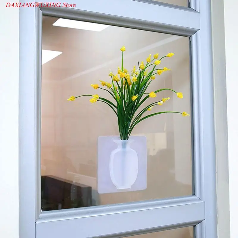 Silicone Sticky Vase Stick on The Wall Flower Pot Magic Flower Plant Vases Flower Container for Home Offices Wall Decorations
Silicone Sticky Vase Stick on The Wall Flower Pot Magic Flower Plant Vases Flower Container for Home Offices Wall Decorations