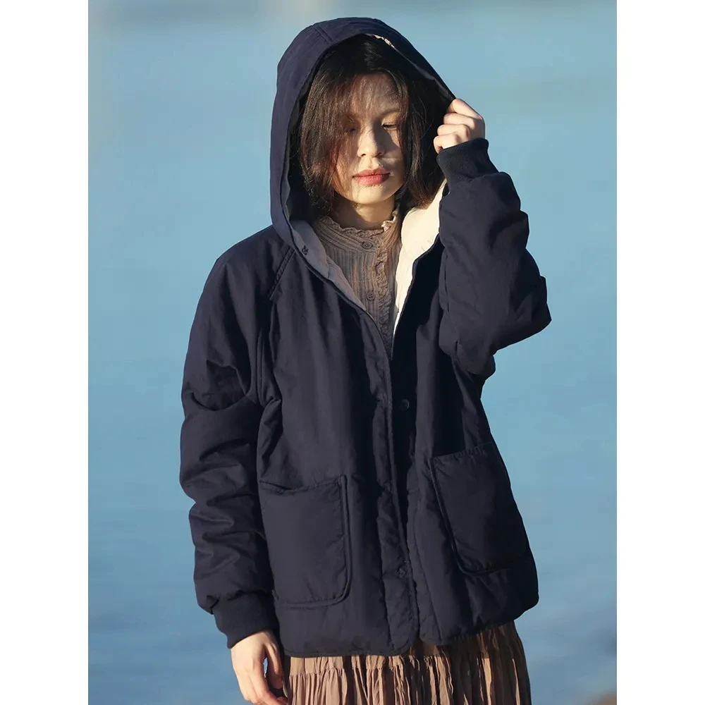Down Cotton Jacket Women Autumn Winter 2023 New Solid Color Hooded Cotton Coat Fashion Casual Loose Thick Parkas Womens
Down Cotton Jacket Women Autumn Winter 2023 New Solid Color Hooded Cotton Coat Fashion Casual Loose Thick Parkas Womens
