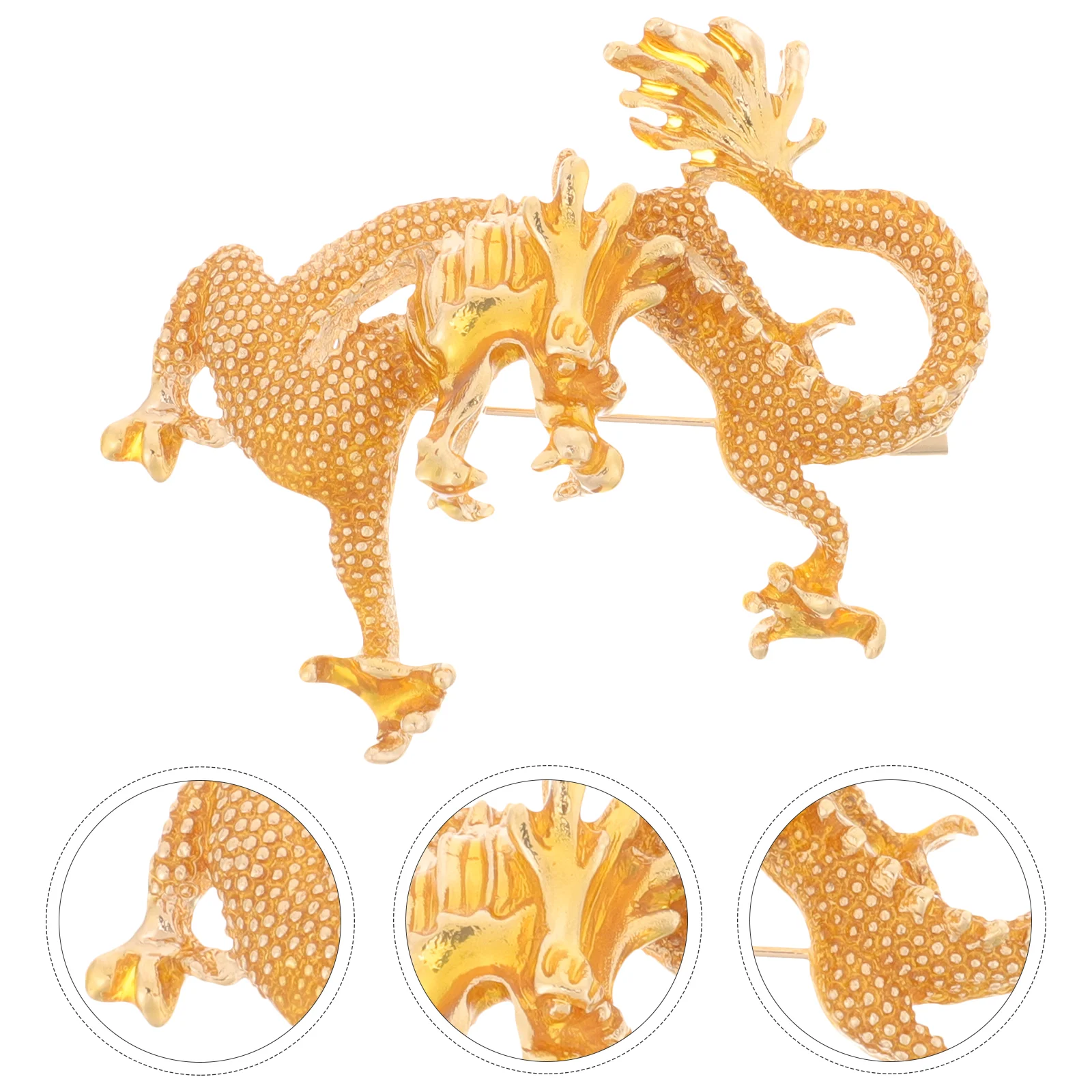 Gold Decor Dragon Pin Suit Decorative Brooch Ornament Chinese Style Small Zodiac Clothes Metal
Gold Decor Dragon Pin Suit Decorative Brooch Ornament Chinese Style Small Zodiac Clothes Metal