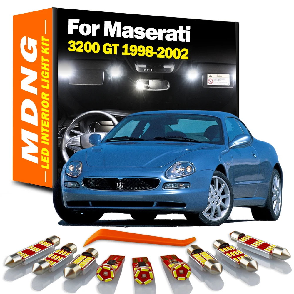 MDNG 9 шт. Canbus внутренняя лампа для Maserati 3200 GT 1998 1999 2000 2001 2002 автомобильная лампа Светодиодная внутренняя карта купольсветильник света без ошибо...
MDNG 9 шт. Canbus внутренняя лампа для Maserati 3200 GT 1998 1999 2000 2001 2002 автомобильная лампа Светодиодная внутренняя карта купольсветильник света без ошибо...