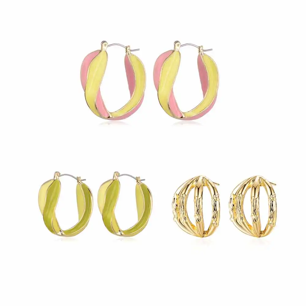 Shineland Bohemian Trendy Geometric Irregular Fold Circle Drop Dangle Earrings Colorful Enamel Brincos for Lady Wedding Gift 
Shineland Bohemian Trendy Geometric Irregular Fold Circle Drop Dangle Earrings Colorful Enamel Brincos for Lady Wedding Gift