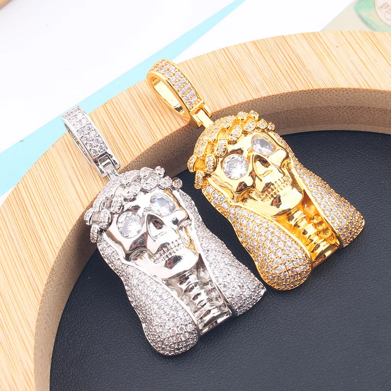 Europe America Luxury Street Hip Hop Sweater Chain Men Women Lady Inlay Full Zircon Pharaoh Skull Portrait Pendant Long Necklace
Europe America Luxury Street Hip Hop Sweater Chain Men Women Lady Inlay Full Zircon Pharaoh Skull Portrait Pendant Long Necklace
