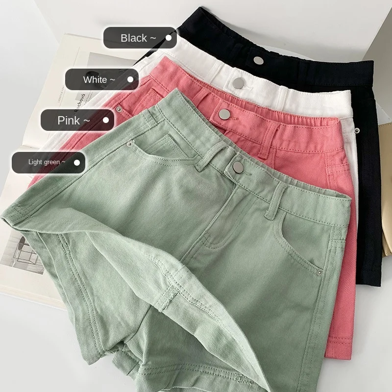 Summer Color Jeans Skirt Korean Version of Candy-colored Short Skirt Washed Thin A-line Shorts Cargo Pants Women Jeans
Summer Color Jeans Skirt Korean Version of Candy-colored Short Skirt Washed Thin A-line Shorts Cargo Pants Women Jeans