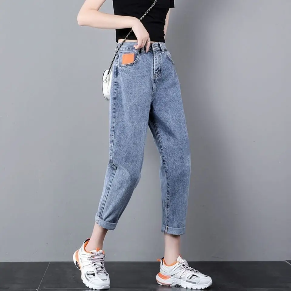 BTFG Autumn 2022 New Nine-point Jeans Women's Size High Waist Loose Soft Thin Thick Legs Crotch Big Contrast Color Daddy Pants
BTFG Autumn 2022 New Nine-point Jeans Women's Size High Waist Loose Soft Thin Thick Legs Crotch Big Contrast Color Daddy Pants