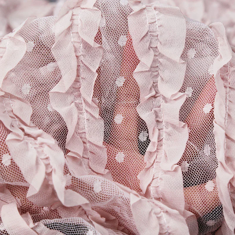 Lace Wave Embroidered Fabric Three-Dimensional Mesh Embroider Dress Dress Doll's Clothes Designer Fabric
Lace Wave Embroidered Fabric Three-Dimensional Mesh Embroider Dress Dress Doll's Clothes Designer Fabric