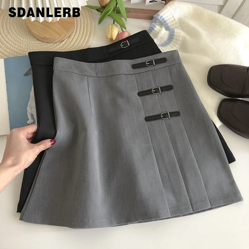 High Waist Pure Color Anti-Exposure A- Line Mini Skirt for Women 2022 Spring and Summer Retro Easy Matching Short Hip Skirt
High Waist Pure Color Anti-Exposure A- Line Mini Skirt for Women 2022 Spring and Summer Retro Easy Matching Short Hip Skirt