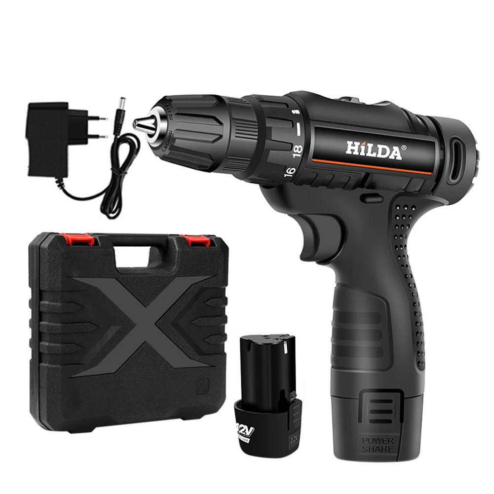 12V Cordless Screwdriver Electric Screwdriver Cordless Drill Power Tools Handheld Drill Lithium Battery Charging Drill + Battery
12V Cordless Screwdriver Electric Screwdriver Cordless Drill Power Tools Handheld Drill Lithium Battery Charging Drill + Battery
