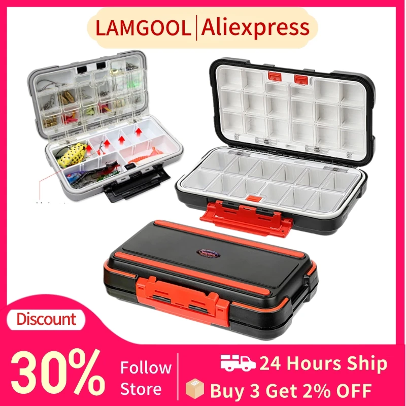 Fishing Tackle Box Double-Sided Opening Closing Bait Box Multifunctional Hook Fishing Lure Hook Storage Case Bait Accessory Box
Fishing Tackle Box Double-Sided Opening Closing Bait Box Multifunctional Hook Fishing Lure Hook Storage Case Bait Accessory Box