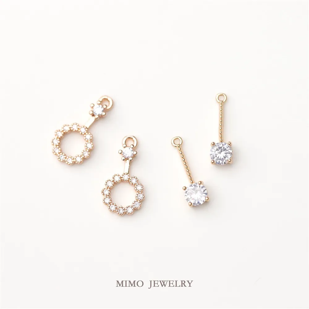 Color copper plated gold micro-inlaid zircon lollipop round pendant cute DIY accessories
Color copper plated gold micro-inlaid zircon lollipop round pendant cute DIY accessories