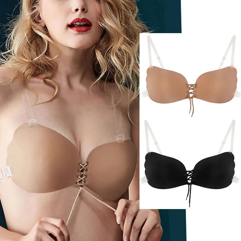 Sexy Invisible Bra For Women Transparent Straps Silicone Bra Backless Push Up Nude Bra For Wedding Portable Bralette Lingerie 
Sexy Invisible Bra For Women Transparent Straps Silicone Bra Backless Push Up Nude Bra For Wedding Portable Bralette Lingerie