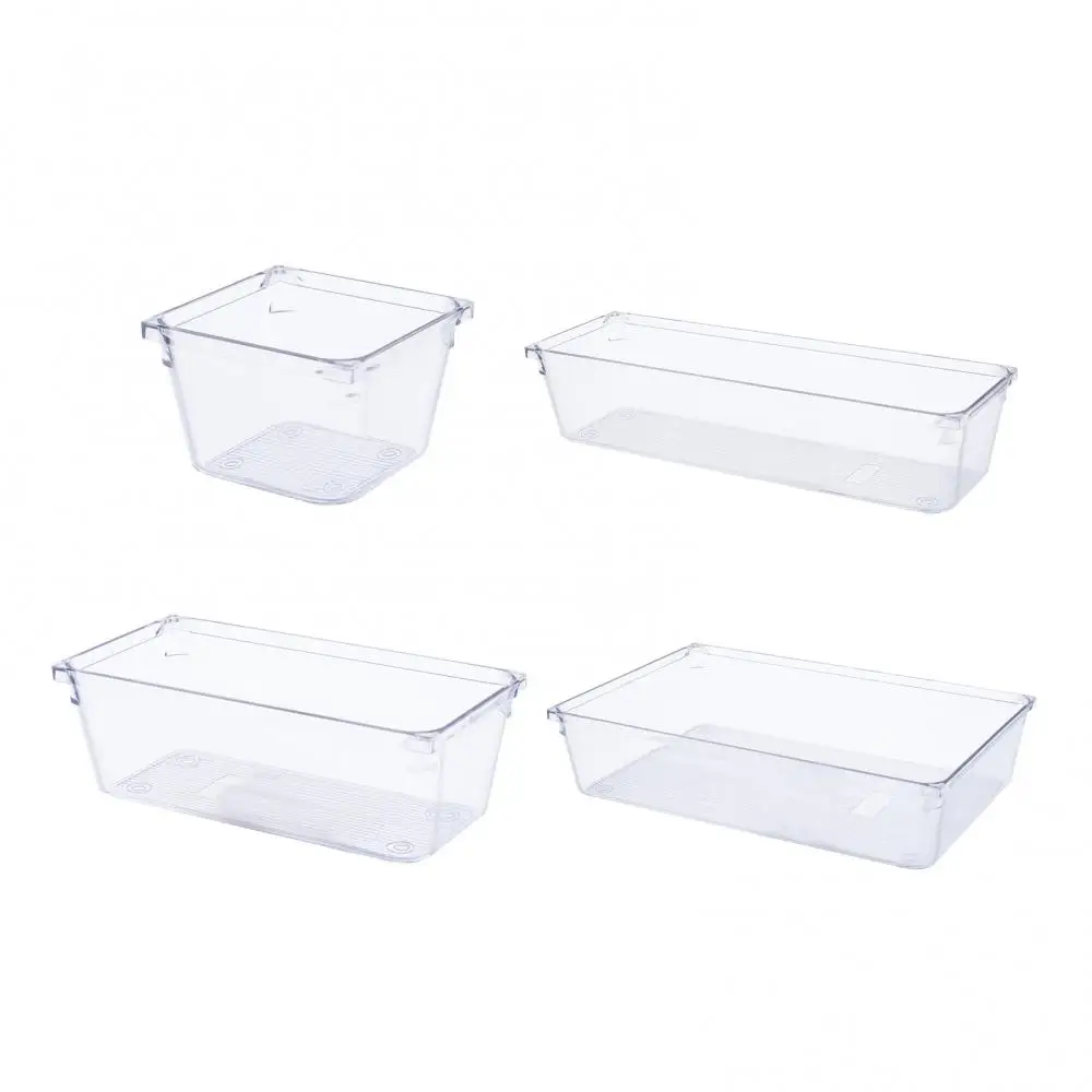 4 Sizes Desk Drawer Organizer Clear Drawer Dividers Storage Box Bins Case Trays for Utensil Makeup Groceries Bathroom Bedroom
4 Sizes Desk Drawer Organizer Clear Drawer Dividers Storage Box Bins Case Trays for Utensil Makeup Groceries Bathroom Bedroom