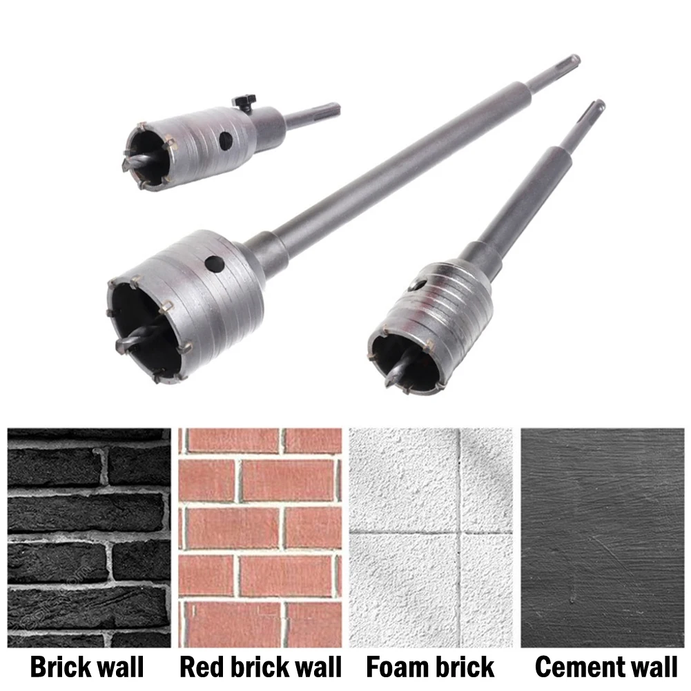 Carbide Round Rod SDS Plus Shank Concrete Stone Wall Hole Saw Connecting Rod 110/200/330mm For Electric Hammer
Carbide Round Rod SDS Plus Shank Concrete Stone Wall Hole Saw Connecting Rod 110/200/330mm For Electric Hammer