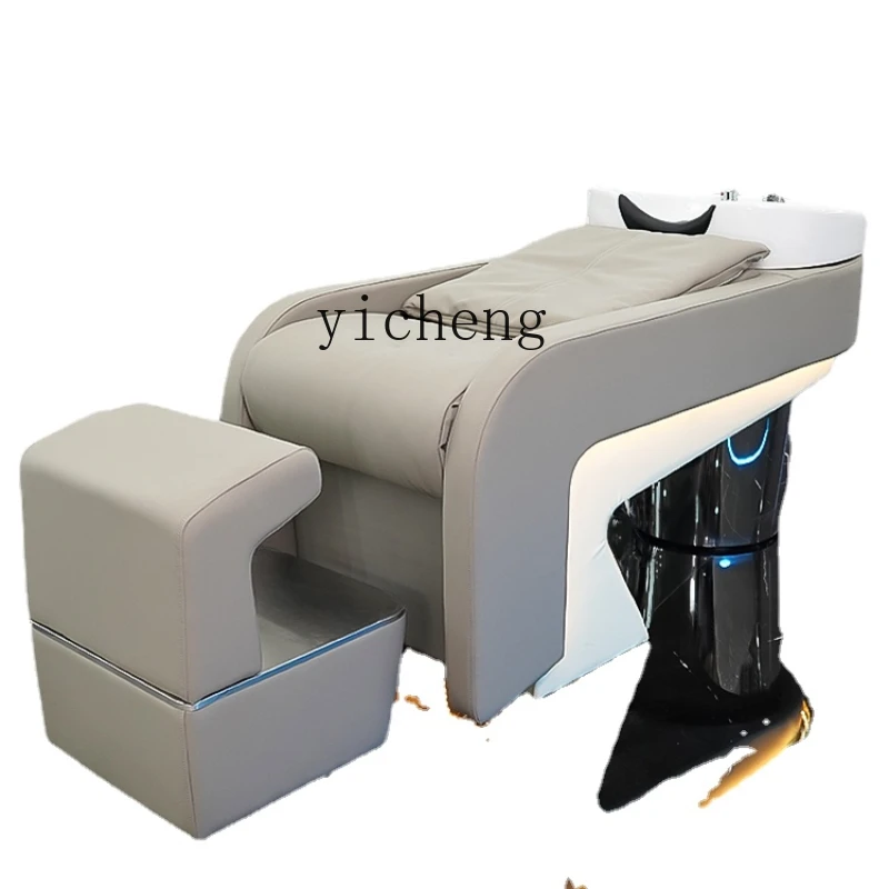 

XL High-End Hair Saloon Dedicated Flushing Bed Hair Cutting Shop with LED Ambient Light FRP Shampoo