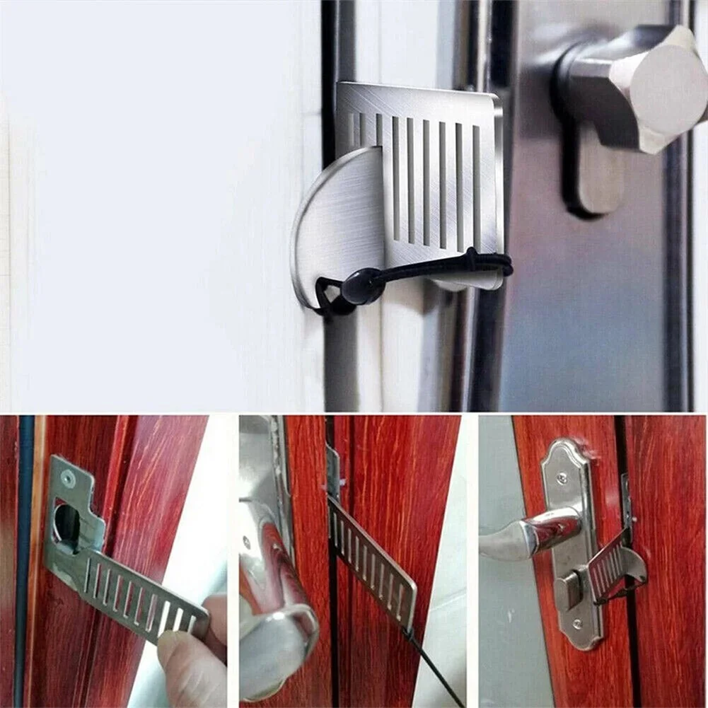 Door Lock Security For Travel | Heavy Duty Portable Door Lock Stoppers | Hotel Door Jammer Home Security Lock Latch Device Apart
Door Lock Security For Travel | Heavy Duty Portable Door Lock Stoppers | Hotel Door Jammer Home Security Lock Latch Device Apart