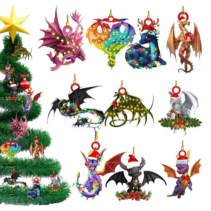 2D Dragon Christmas Charm Decor Pendant 10 Pecs Multifunctional Hanging Ornaments Xmas Pendant Party Supplies Home Decor
2D Dragon Christmas Charm Decor Pendant 10 Pecs Multifunctional Hanging Ornaments Xmas Pendant Party Supplies Home Decor