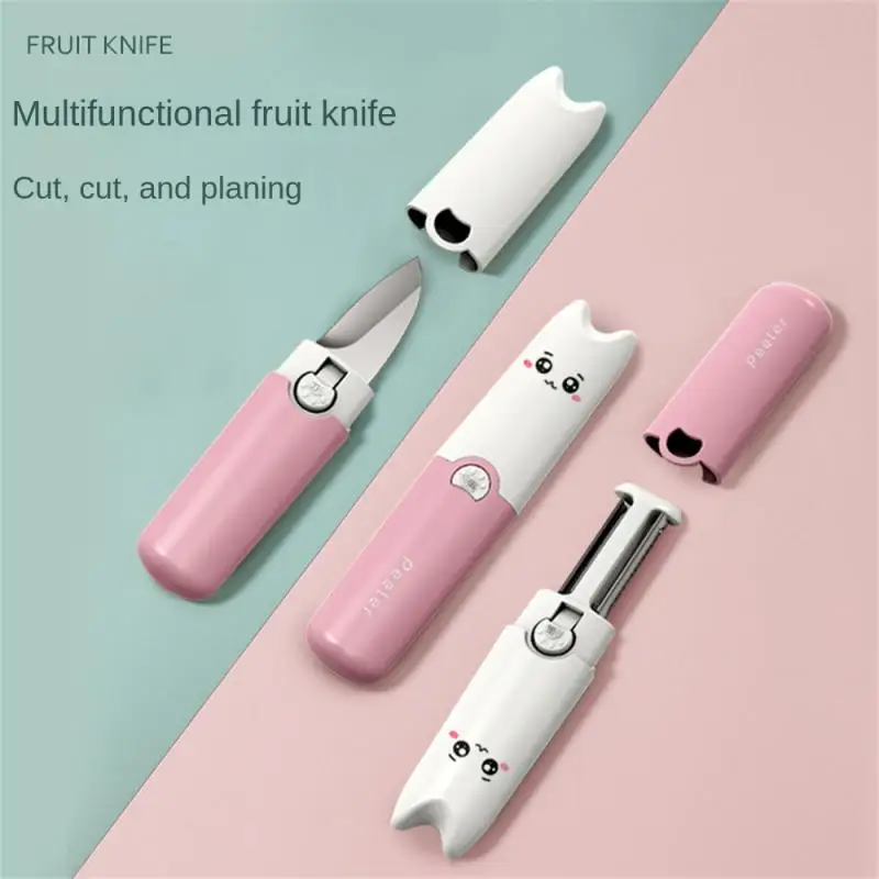 Fruit Knife Peeler Household Portable Multi-functional Two In One Apple Peeler Home Dormitory Student Peeler Kitchen Gadgets
Fruit Knife Peeler Household Portable Multi-functional Two In One Apple Peeler Home Dormitory Student Peeler Kitchen Gadgets
