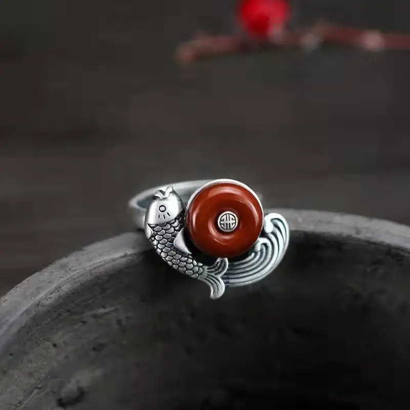 New National style Nanhong Fuyu ring men and women open designer models exaggerated safety buckle ring index finger accessories
New National style Nanhong Fuyu ring men and women open designer models exaggerated safety buckle ring index finger accessories