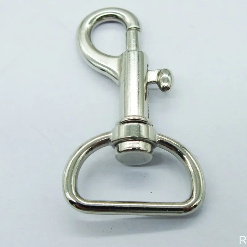 Оптовая продажа с фабрики @ 500 шт. 4,8 см _ высококачественные карабины из цинкового сплава с поворотной застежкой для ключей