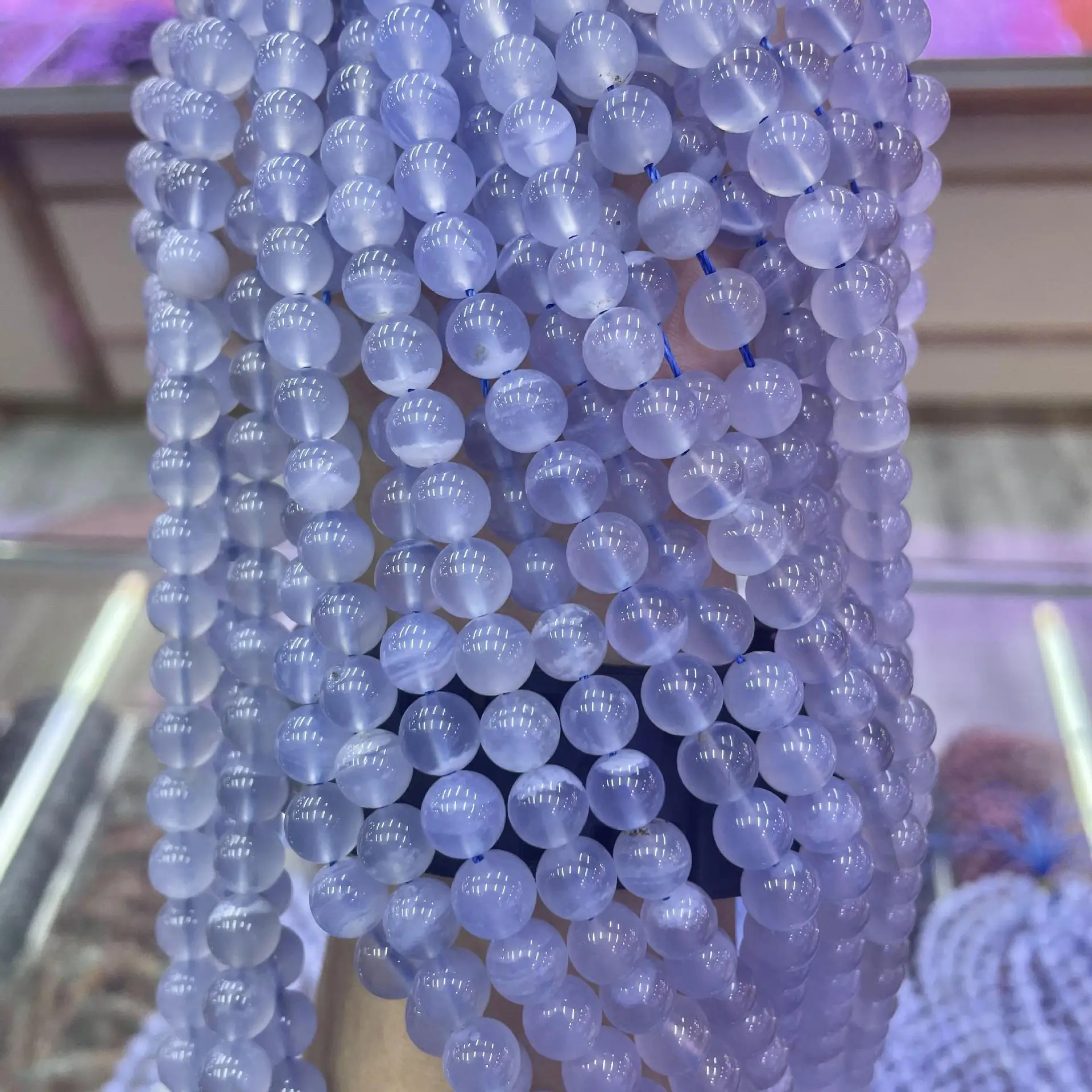 Icnway natural 6mm 8mm 10mm round violet agate 38cm beads for jewelry making wholesale
Icnway natural 6mm 8mm 10mm round violet agate 38cm beads for jewelry making wholesale