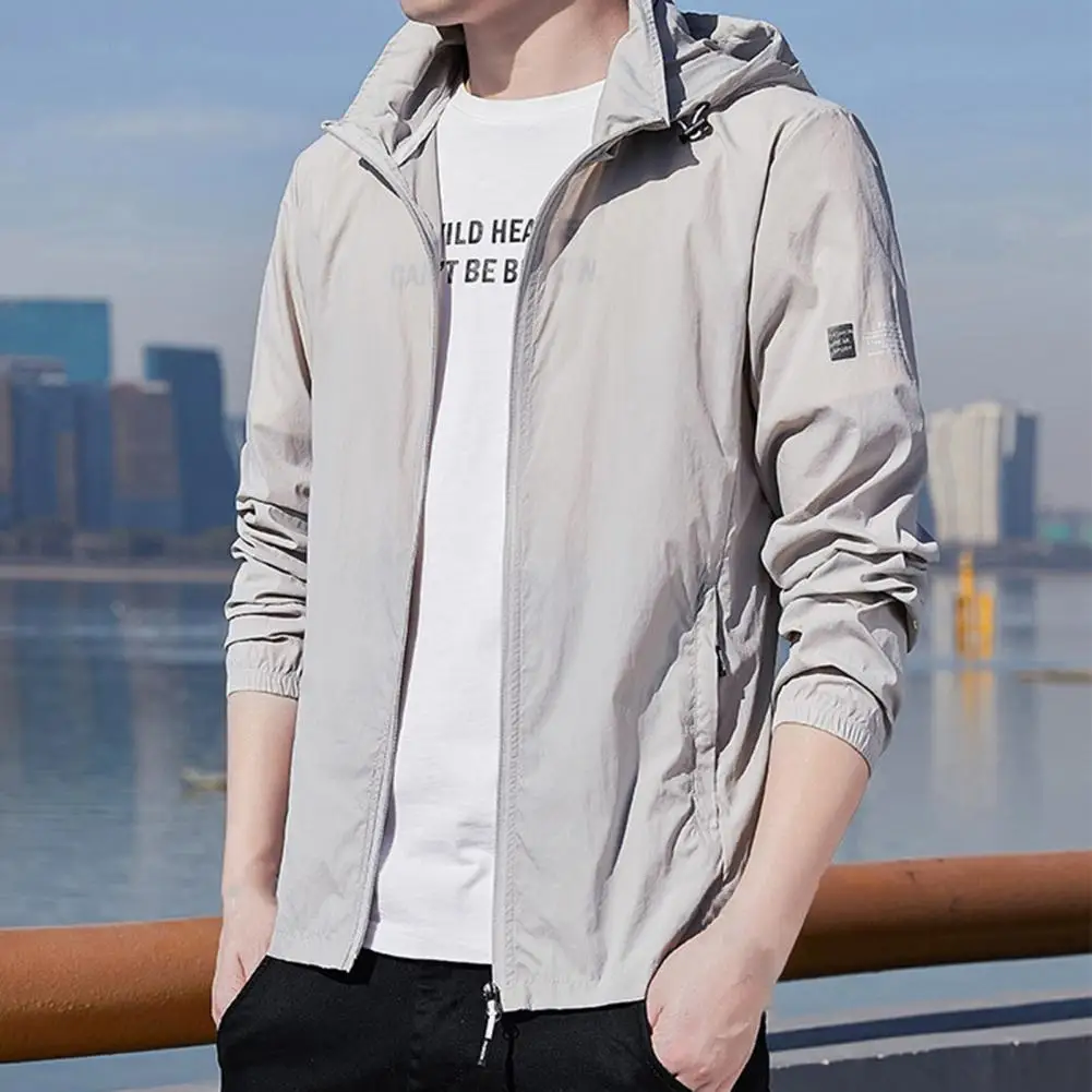 Sun Protection Coat Trendy Zipper Quick Dry Jacket All Match Drawstring Men Jacket
Sun Protection Coat Trendy Zipper Quick Dry Jacket All Match Drawstring Men Jacket