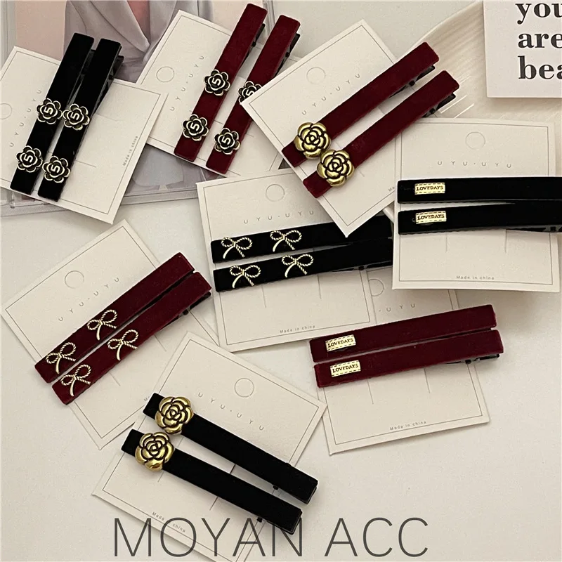 Velvet Metal Flower Letter Hair Clip New High-end Side Clip Bangs Clip Spring Clip Word Clip Hair Accessories
Velvet Metal Flower Letter Hair Clip New High-end Side Clip Bangs Clip Spring Clip Word Clip Hair Accessories
