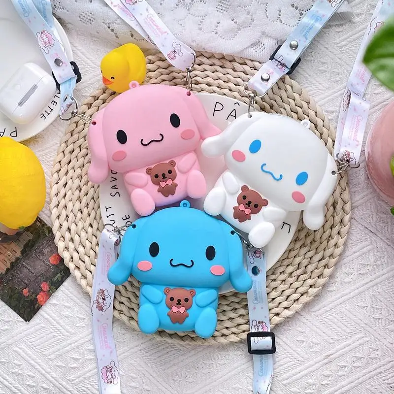 2022 New Sanrio Cartoon Animation Japanese Cute Bear Cinnamoroll Children Cartoon Silicone Bag Kawaii Messenger Bag For Girl
2022 New Sanrio Cartoon Animation Japanese Cute Bear Cinnamoroll Children Cartoon Silicone Bag Kawaii Messenger Bag For Girl