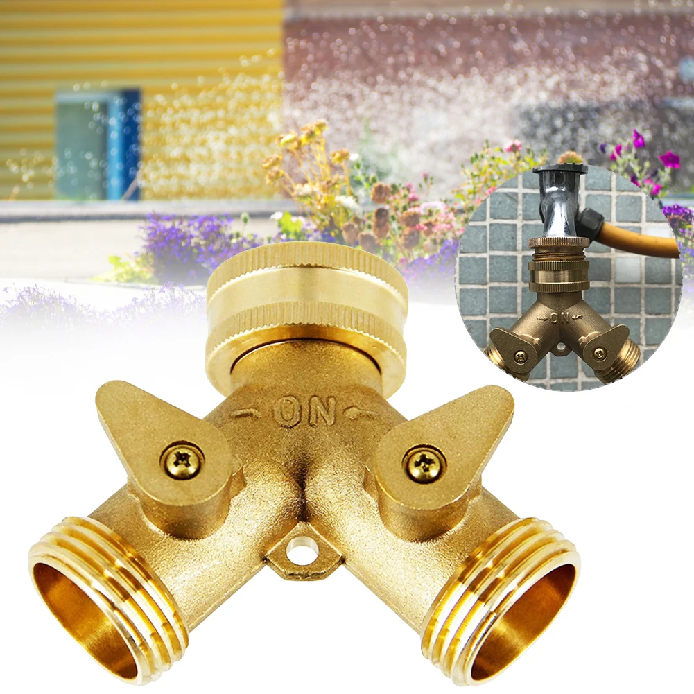 2-Way Hose Splitter 3/4" Y-Shaped Garden Hose Adapter Connector with 2 Valves Quick Connect Tap Splitter Hose Fittings
2-Way Hose Splitter 3/4" Y-Shaped Garden Hose Adapter Connector with 2 Valves Quick Connect Tap Splitter Hose Fittings