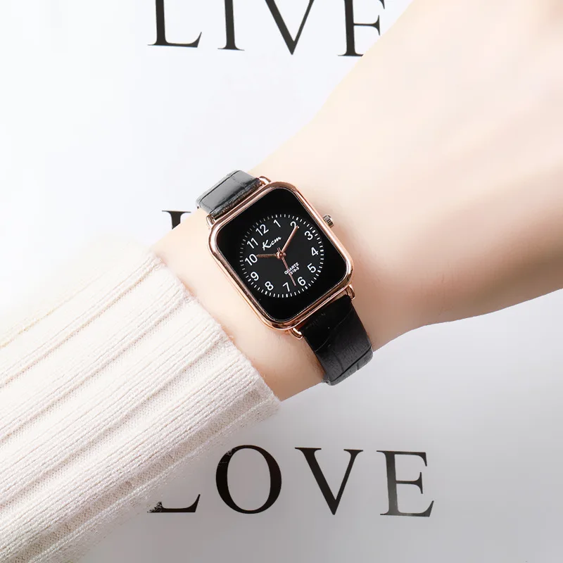 Watch Women's Niche Square Nordic Minimalist Trendy Temperament Design Digital Scale Beginner Students
Watch Women's Niche Square Nordic Minimalist Trendy Temperament Design Digital Scale Beginner Students
