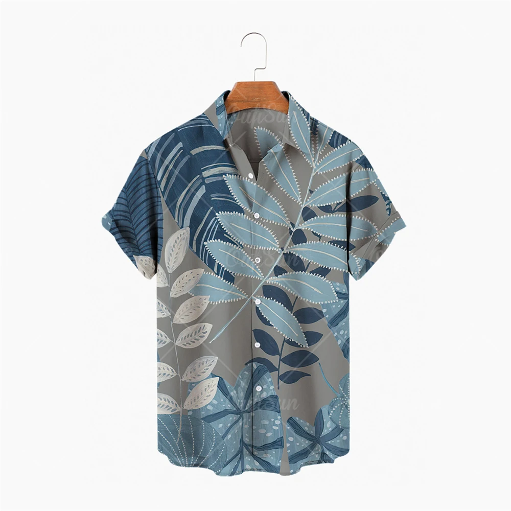 Fashion Men's Hawaiian Shirt Men's Casual Colored Plant Print Beach Aloha Shirt Short Sleeve XL 5XL Camisa Hawaiana Hombre
Fashion Men's Hawaiian Shirt Men's Casual Colored Plant Print Beach Aloha Shirt Short Sleeve XL 5XL Camisa Hawaiana Hombre