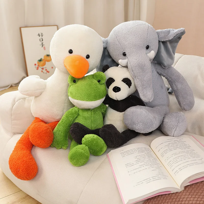 High Quality New Cute Long-legged Panda Frog Plush Doll Elephant Duck Toy Stuffed Animal Sleeping Plushies Gifts For Child Girl
High Quality New Cute Long-legged Panda Frog Plush Doll Elephant Duck Toy Stuffed Animal Sleeping Plushies Gifts For Child Girl