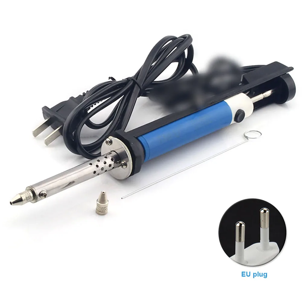 220V 30W Electric Sucker Desoldering Pump Tool EU/US Plug With Nozzle Suction Heating Pen Welding Soldering Iron
220V 30W Electric Sucker Desoldering Pump Tool EU/US Plug With Nozzle Suction Heating Pen Welding Soldering Iron