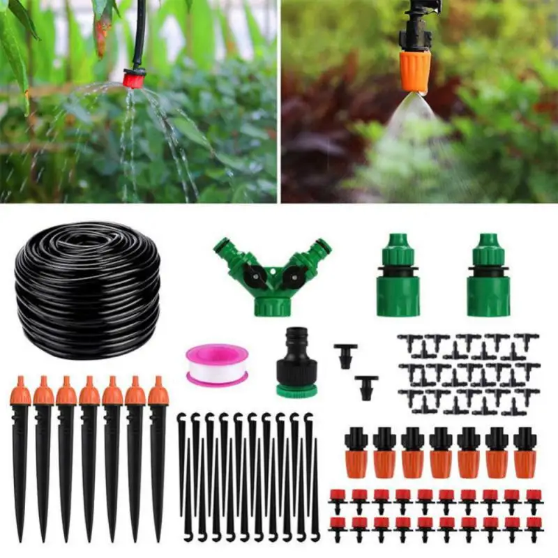 30M/40M DIY Drip Irrigation System Automatic Watering Irrigation System Kit Garden Hose Micro Flow Drip Watering Kits Adjustable
30M/40M DIY Drip Irrigation System Automatic Watering Irrigation System Kit Garden Hose Micro Flow Drip Watering Kits Adjustable