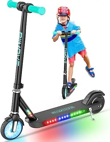 ALLMOVE 150W Scooter for Kids Age 6-12, Colorful Lights & Flash Wheel, 8 Mph & 8 Miles, Dual Brakes, Visible Battery Le
ALLMOVE 150W Scooter for Kids Age 6-12, Colorful Lights & Flash Wheel, 8 Mph & 8 Miles, Dual Brakes, Visible Battery Le